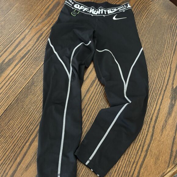 Nike x OFF WHITE Edition NRG RU Pro Sport 7/8 Leggings Mid-Rise Pants, Size S - Picture 6 of 14